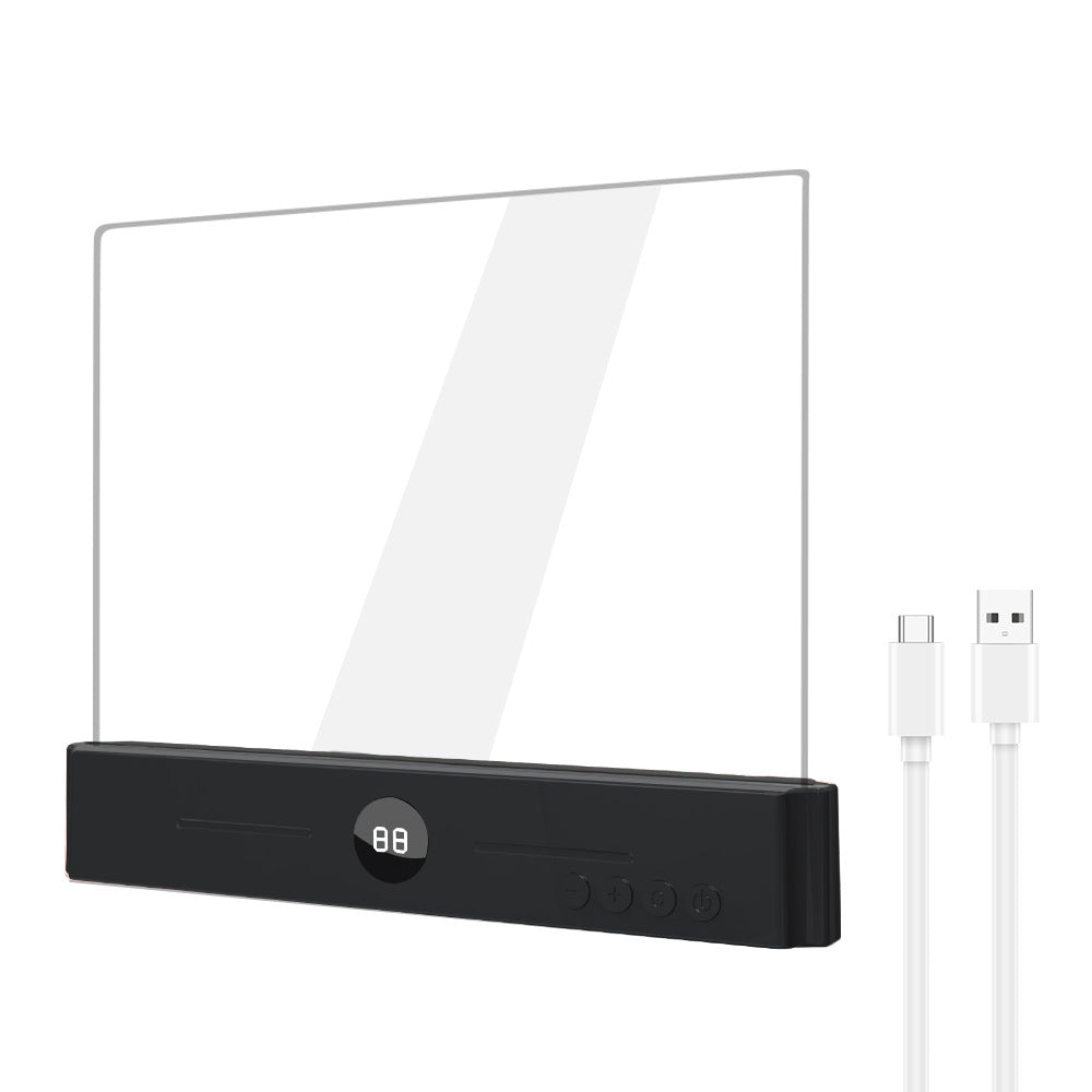 ✨Newly Upgraded Version Rechargeable Clear LED Flat Book Lights 3 Colors & Timer