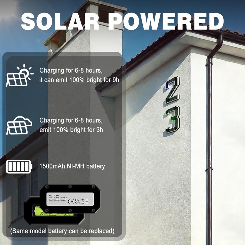 Solar Lighted House Numbers