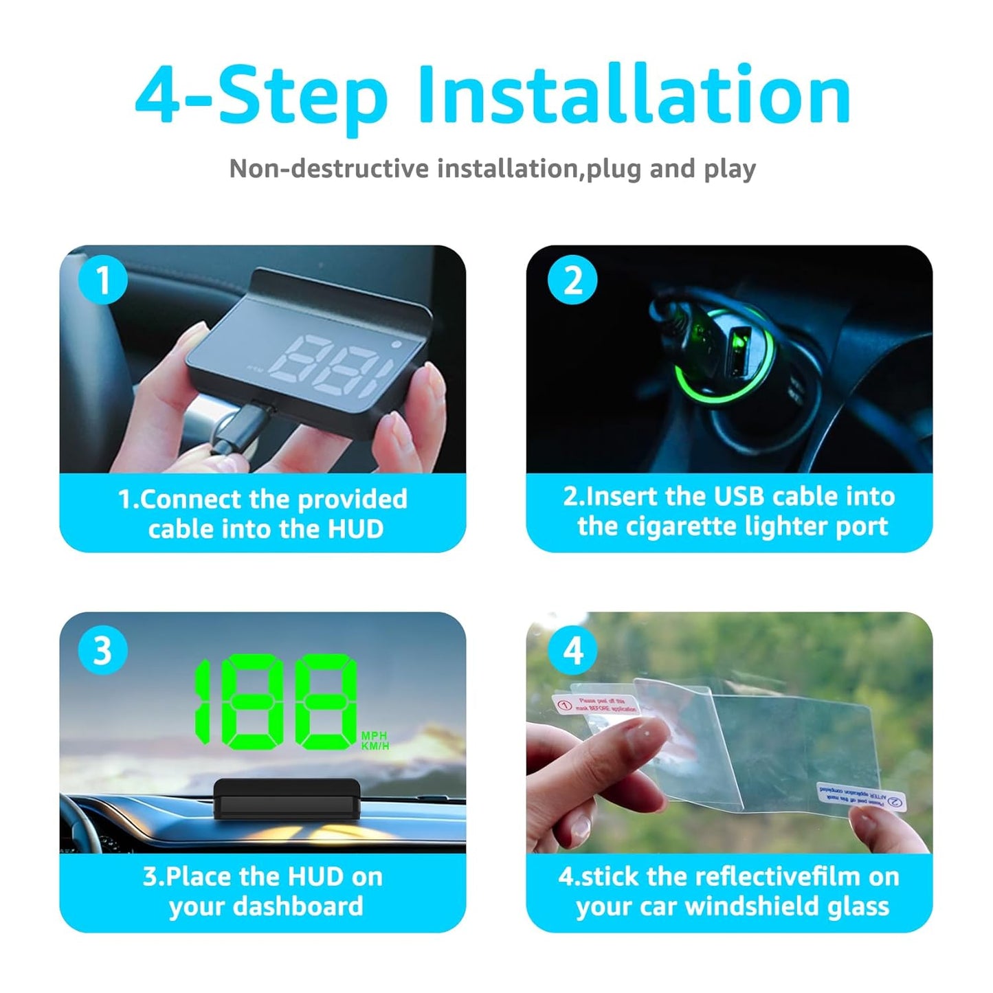 ✨Hot Sale 40% OFF🚘Head up Display Car GPS Digital Speedometer