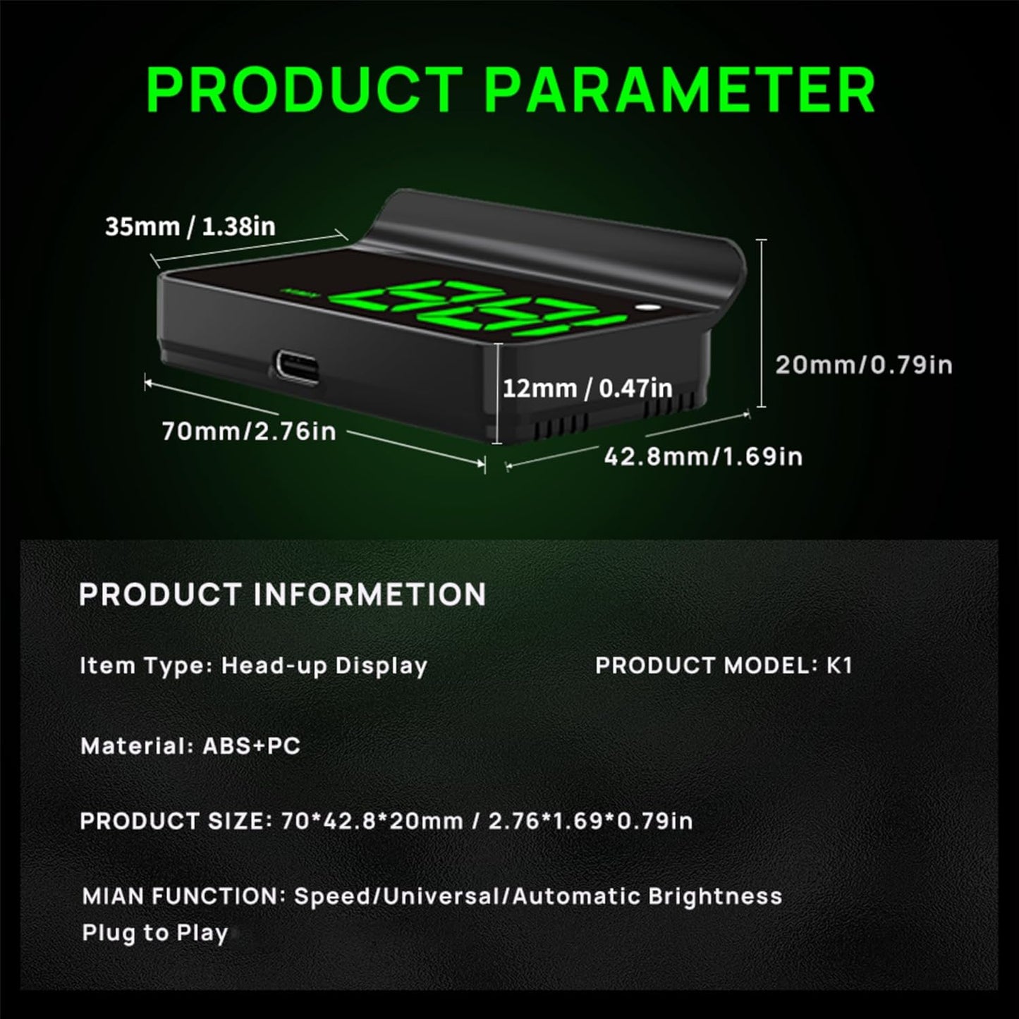 ✨Hot Sale 40% OFF🚘Head up Display Car GPS Digital Speedometer