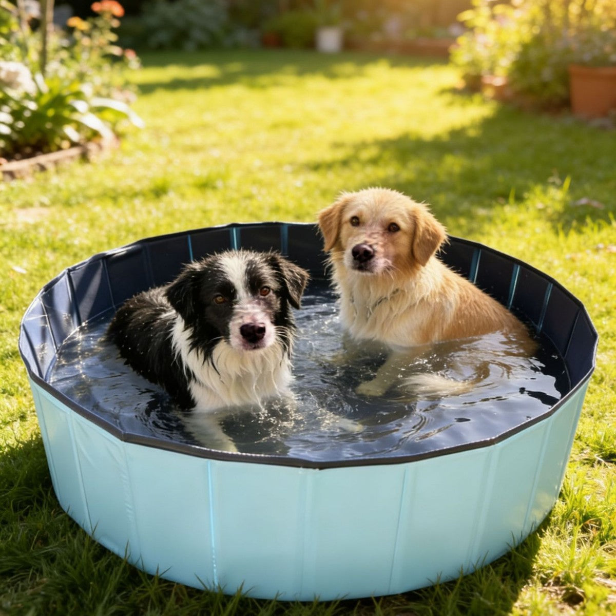 Pet inflatable bath tub