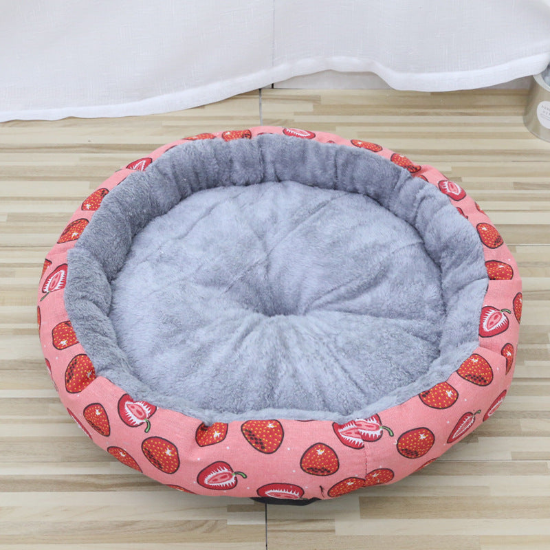 Round cat bed and dog bed