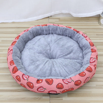 Round cat bed and dog bed