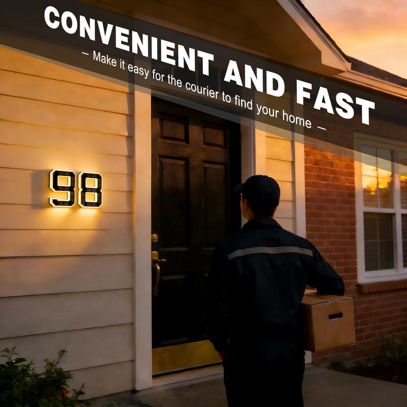 Solar Lighted House Numbers