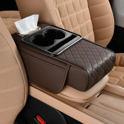 🔥High-quality leather Multifunctional Car Armrest Cushion